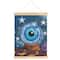 Make Market; 8" x 10" Crystal Ball with Blue Eyeball Diamond Art Kit with Magnetic Wood Frame by Make Market®; Category:Halloween Diamond Painting Kits; Image:2